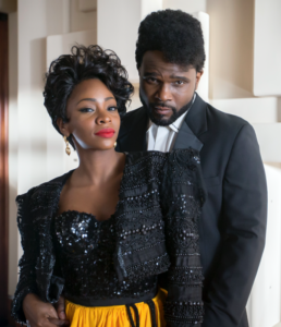 photo of Teyonah Parris and Darius McCrary from TV ONe moveie Love Under New Managment: The Miki Howard Story