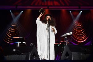 Erykah Badu performs at the 2016 State Farm Neighborhood Awards in Las Vegas.