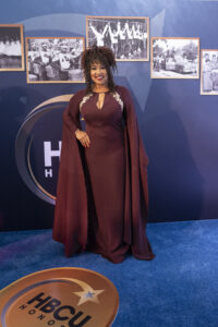 Actor/Comedienne and Kym WhItley strikes a pose on the Blue Carpet at The 2nd annual HBCU Honors presented by Procter & Gamble. The Fisk University graduate served as host of the show. Photo by Cheriss May, Ndemay Media Group. 