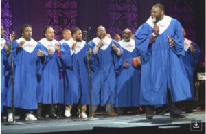 NFL Players Choir performing. Photo courtesy of Cr8 Agency.