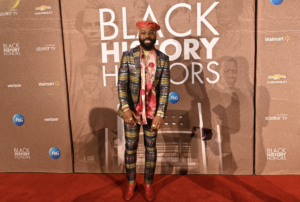 Mali Music on the Red Carpet at Black History Honors premiere screening at the Naational Underground Railroad Freedom Center in Cincinnati, OH on 1.30.2023