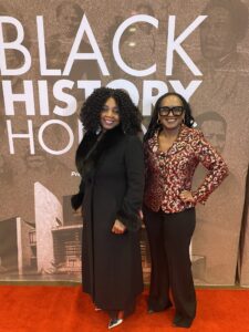 Wanda Combs-Inspired Lives Foundation and Lin. Woods-Lin. Woods Inspired Media on the Red Carpet at the premiere screening of Stellar TV's docuseries Black History Honors at the National Underground Railroad Freedom Center in Cincinnati, Ohio, January 30, 2023.
