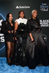 SWV is honored as the Urban Icon at Black Music Honors recently in Atlanta.